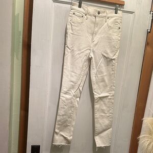 Denim Forum Women's Skinny Jeans in Cream